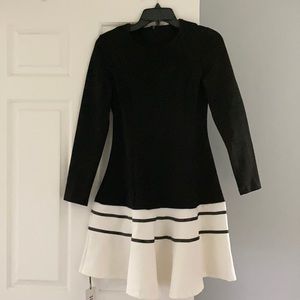 Cute black and white dress NWT. Size medium